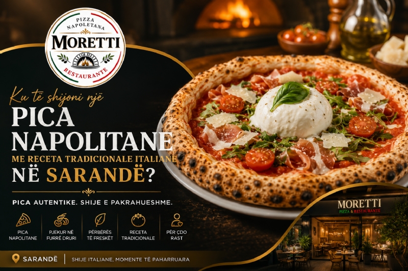 Ku të shijoni një Pica Napolitane me Receta Tradicionale Italiane në Sarandë?