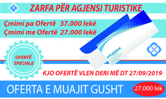 Oferte per ZARFA PER AGJENSI TURISTIKE